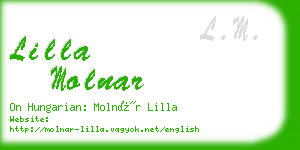 lilla molnar business card